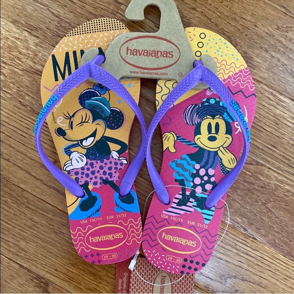HAVAIANAS girls Minnie Mouse sandals flip flops